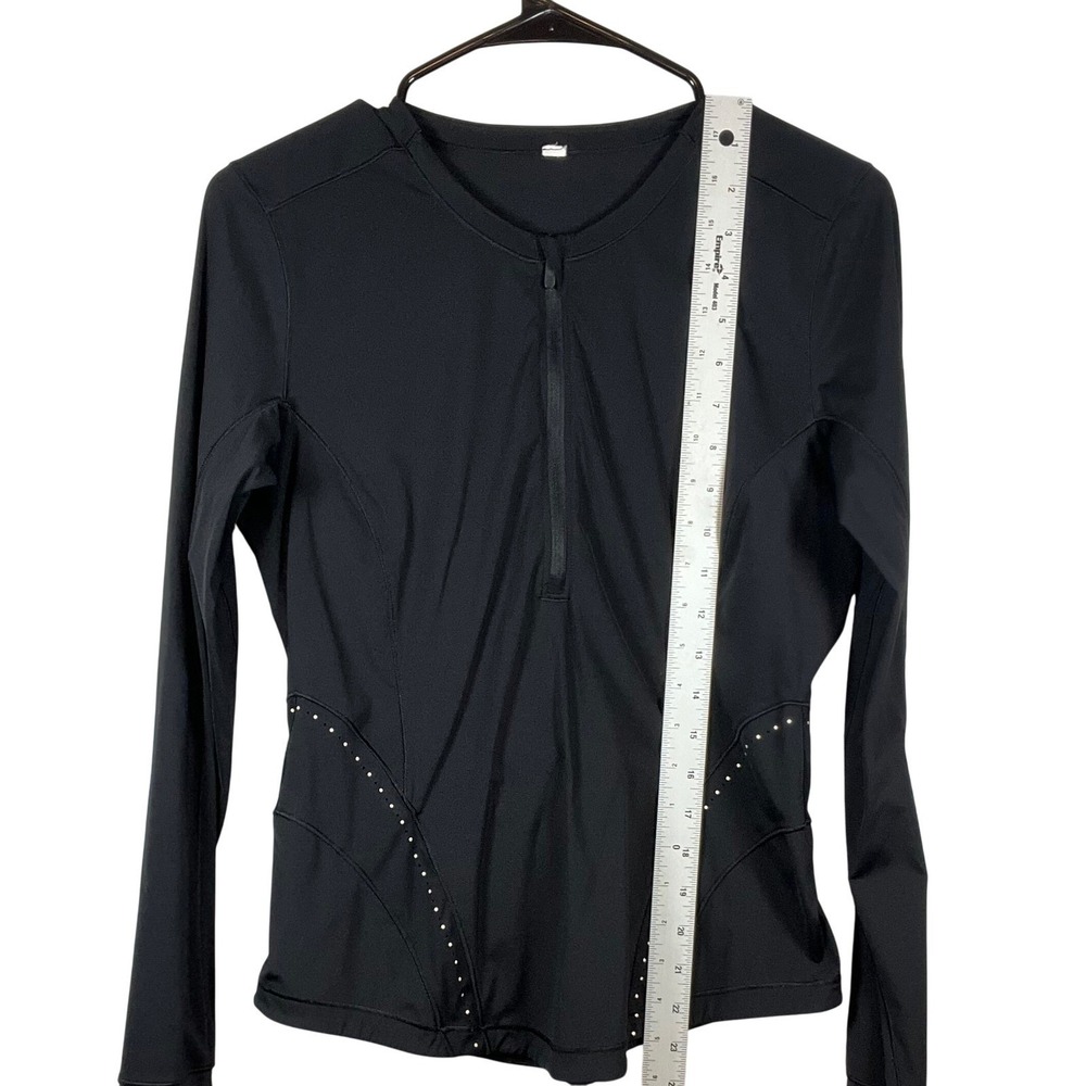 Lululemon Flash Forward Half Zip, Black, Size 6 - Picture 7 of 8